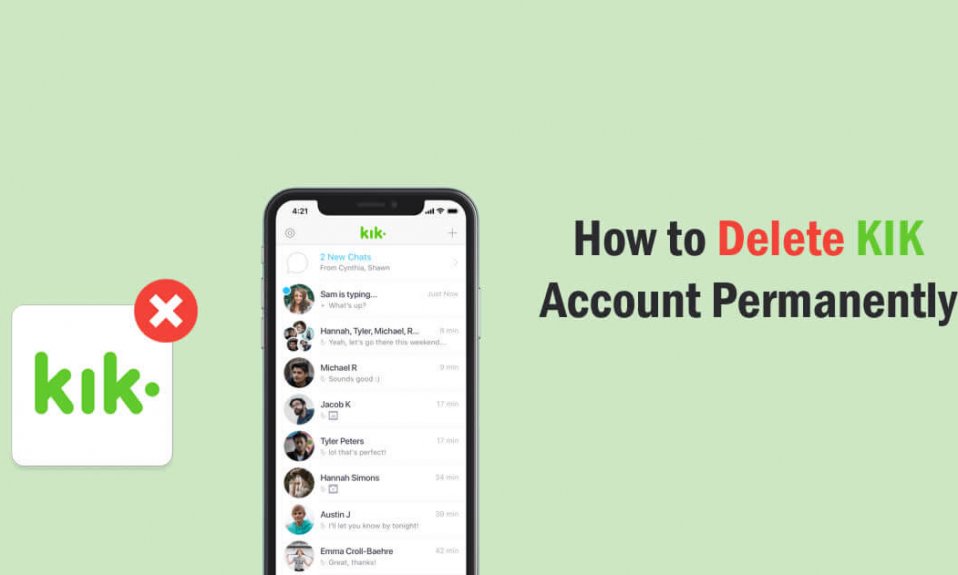 how to delete kik account permanently