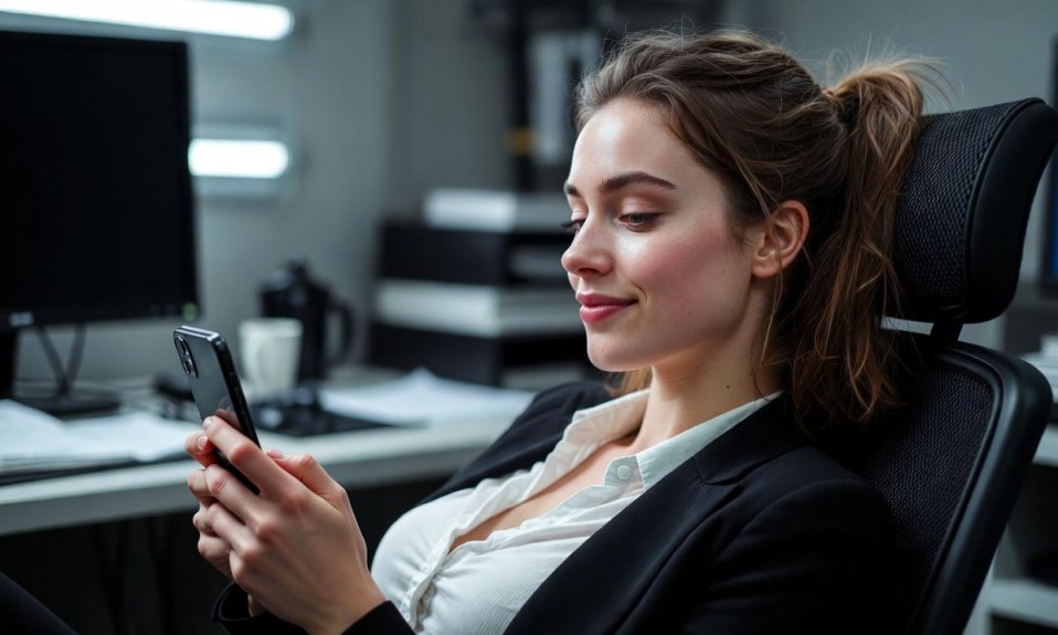 sexting at work,flirting at work